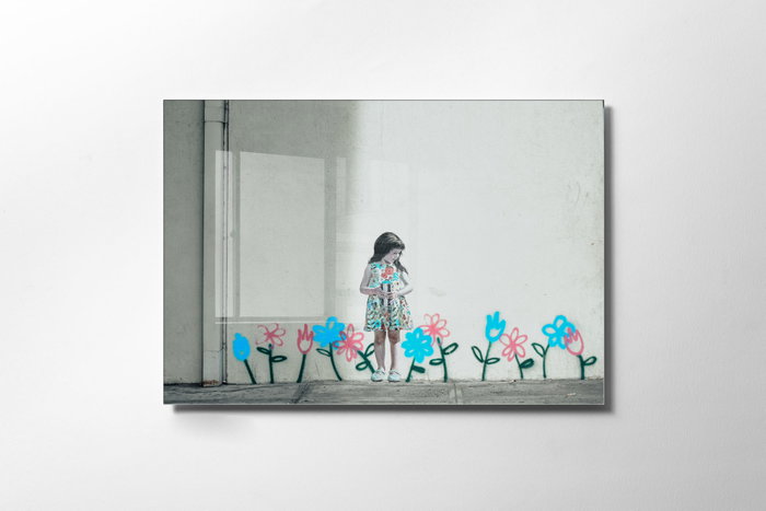 Wallity Cuadro Decorativo Banksy 70 x 100 cm Multicolor